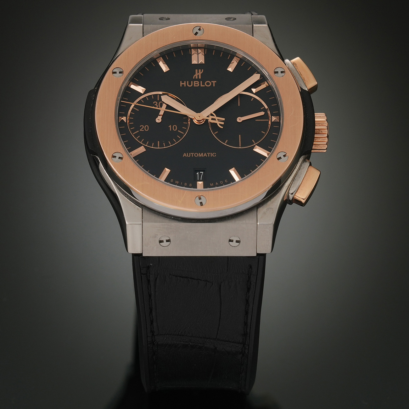 HUBLOT(USED)위블로 클래식 퓨전 크로노그래프 티타늄 킹골드