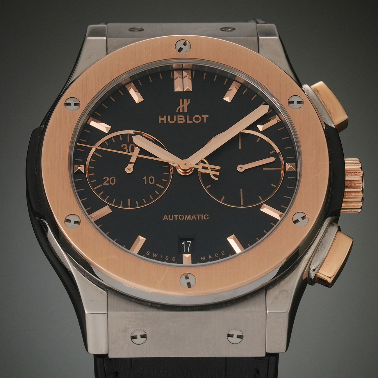 HUBLOT(USED)위블로 클래식 퓨전 크로노그래프 티타늄 킹골드