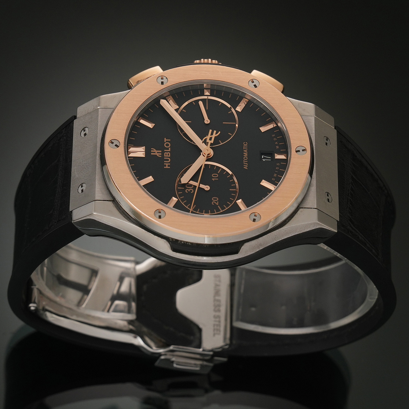 HUBLOT(USED)위블로 클래식 퓨전 크로노그래프 티타늄 킹골드