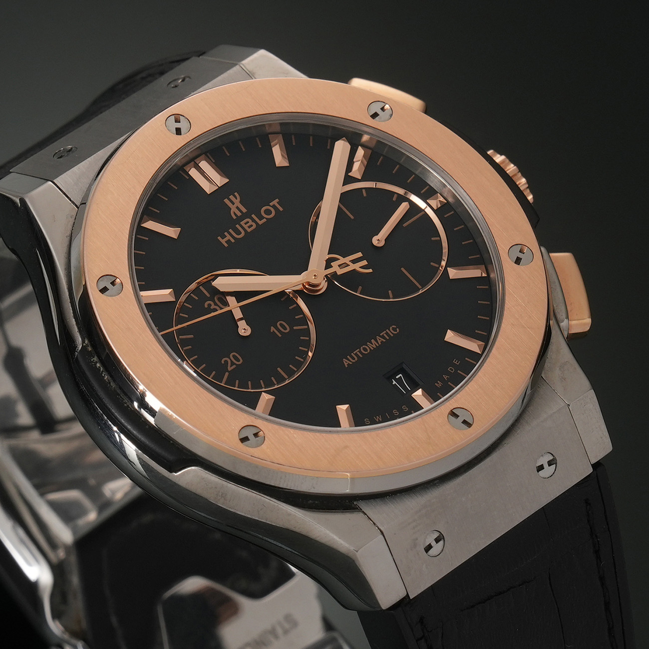 HUBLOT(USED)위블로 클래식 퓨전 크로노그래프 티타늄 킹골드