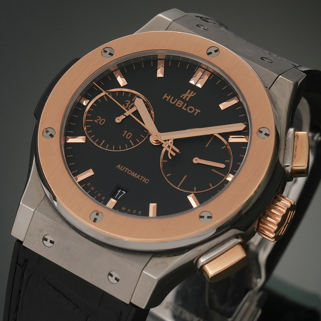 HUBLOT(USED)위블로 클래식 퓨전 크로노그래프 티타늄 킹골드