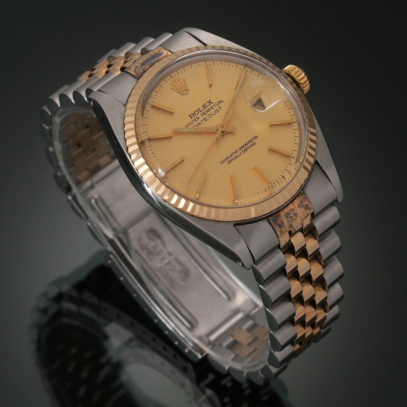 ROLEX(USED)롤렉스 데이저스트 36 보카시 바 콤비16013