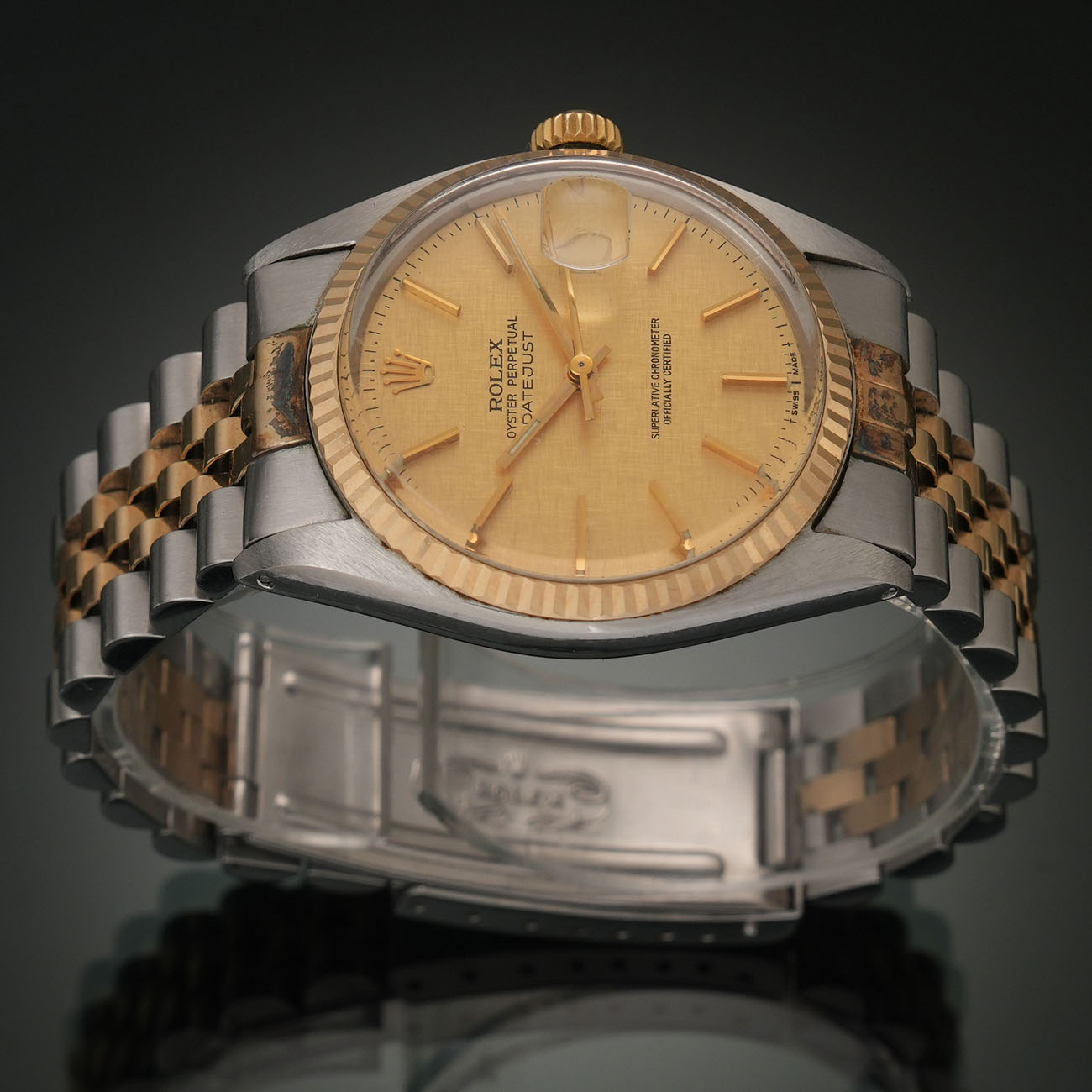 ROLEX(USED)롤렉스 데이저스트 36 보카시 바 콤비16013