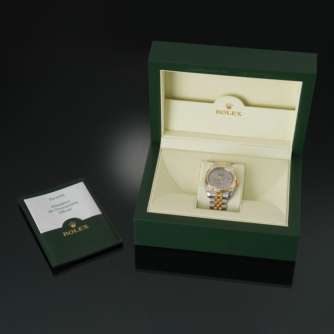 ROLEX(USED)롤렉스 데이저스트 36 콤비 실버 로만 116233