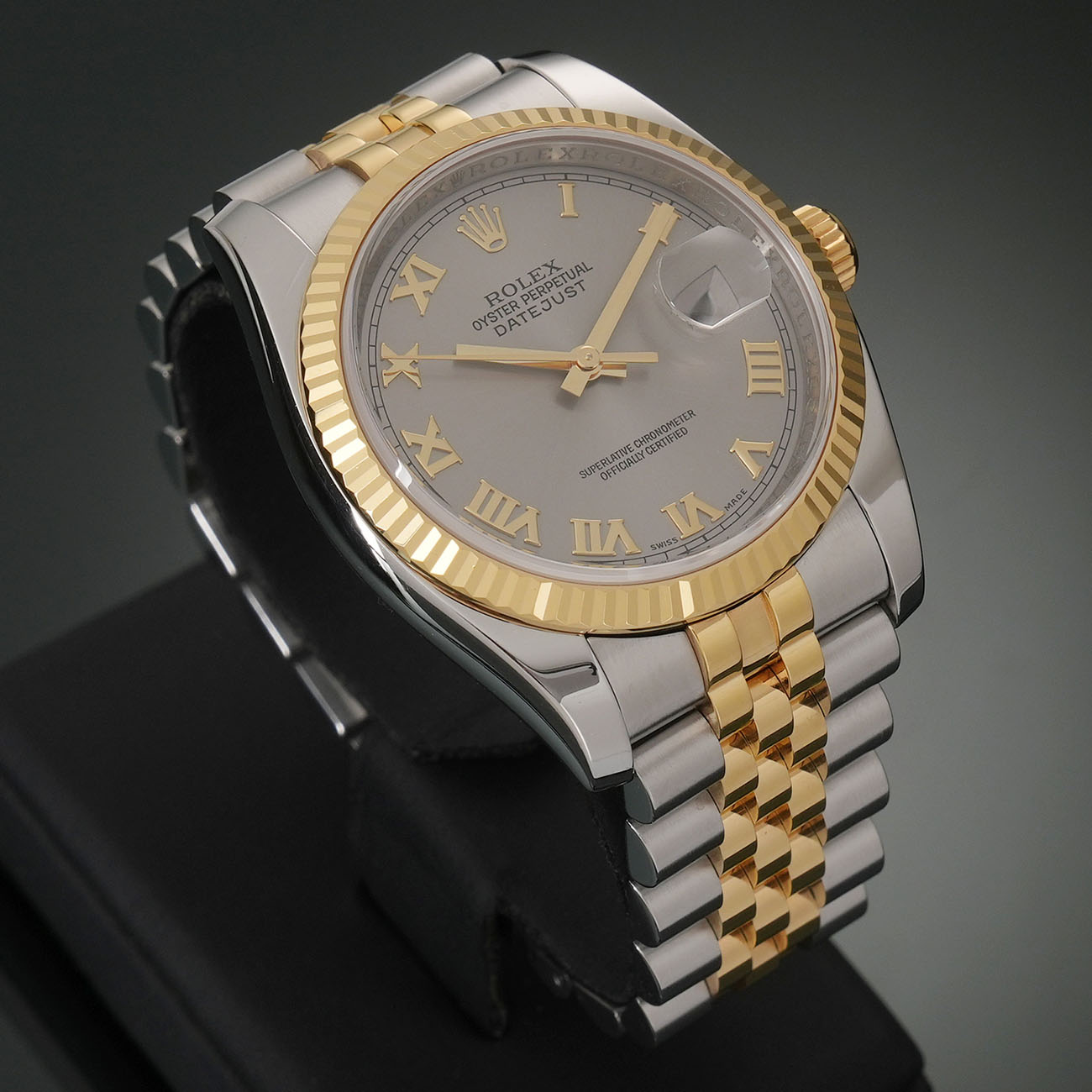 ROLEX(USED)롤렉스 데이저스트 36 콤비 실버 로만 116233