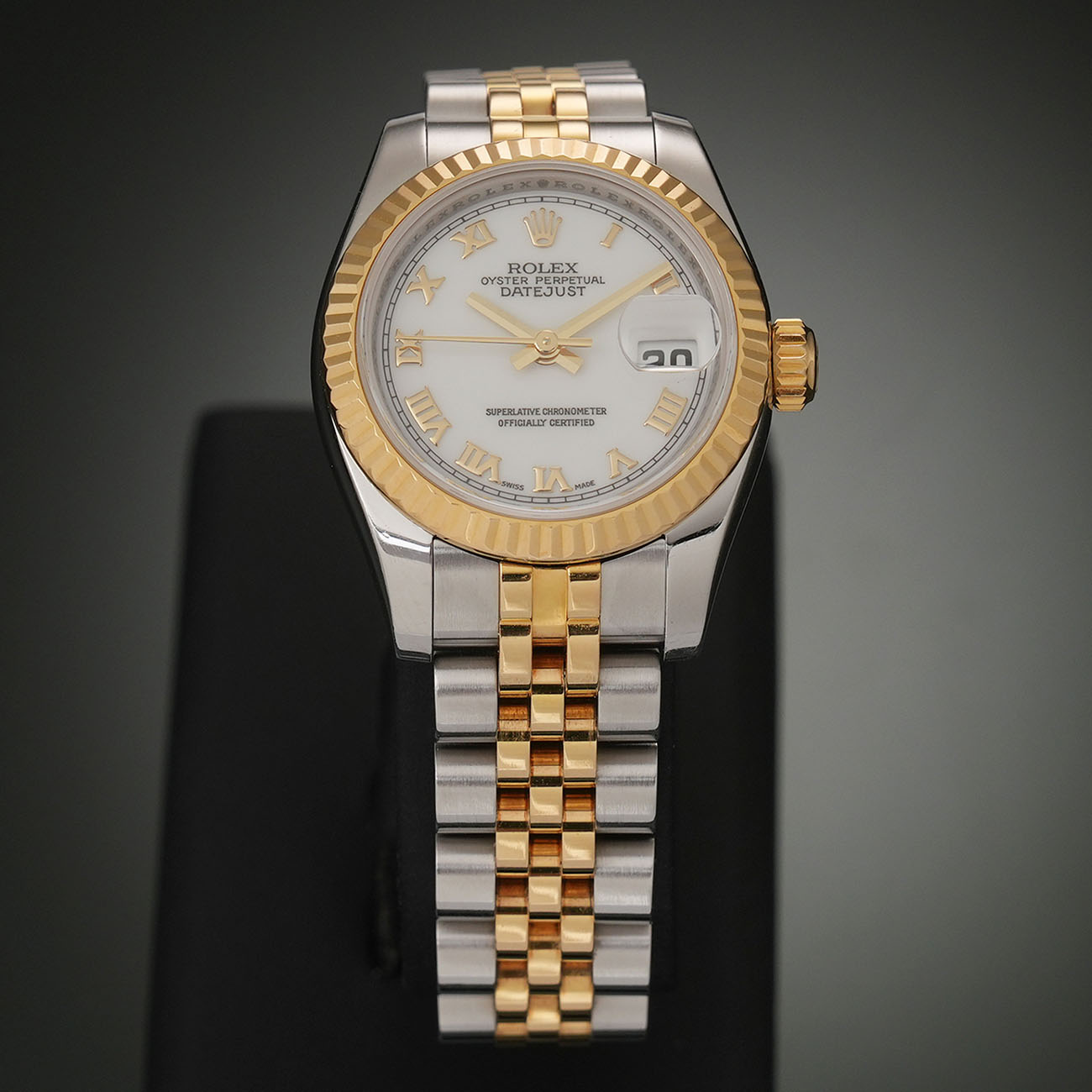ROLEX(USED)롤렉스 데이저스트 26 콤비 화이트 로만 179173