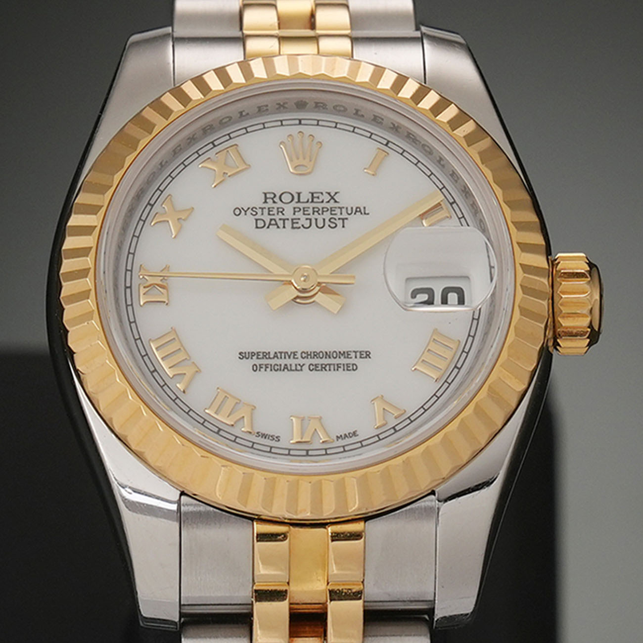 ROLEX(USED)롤렉스 데이저스트 26 콤비 화이트 로만 179173