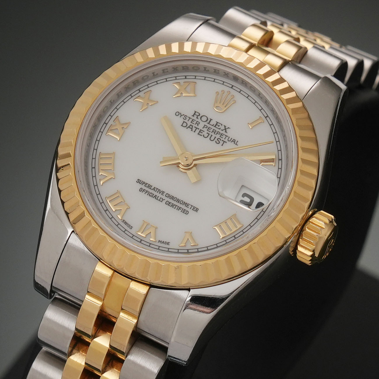 ROLEX(USED)롤렉스 데이저스트 26 콤비 화이트 로만 179173