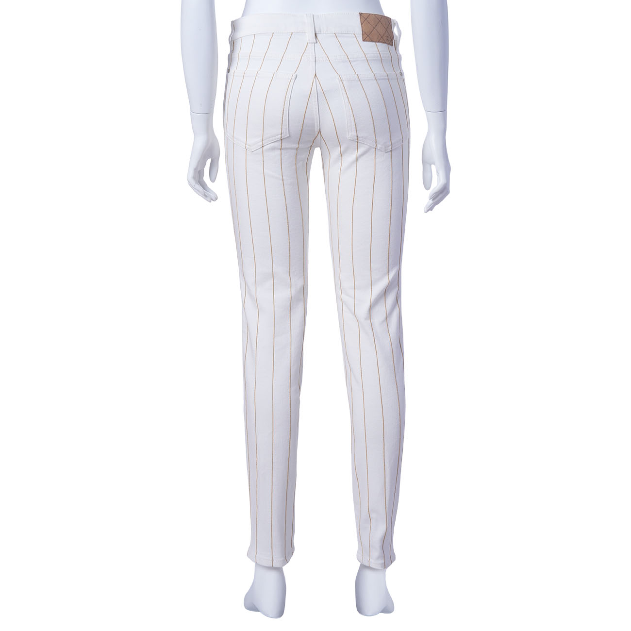 CHANEL(USED)샤넬 P63150 화이트 스키니 진 #36