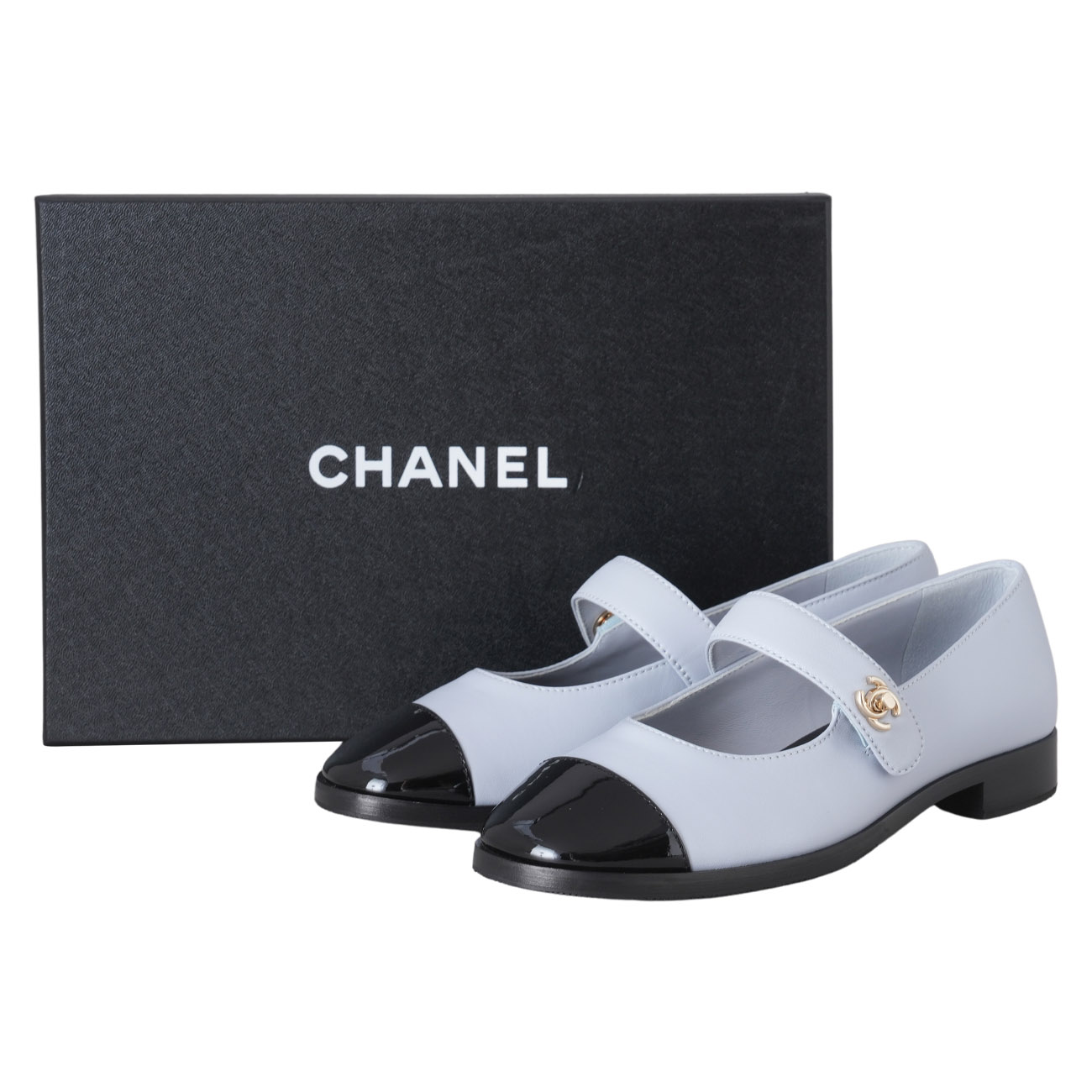 CHANEL(USED)샤넬 G45280 턴락 메리제인 슈즈#36.5