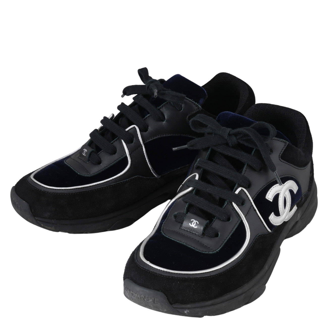 CHANEL(USED)샤넬 G34052 크루즈 CC 스니커즈#37.5