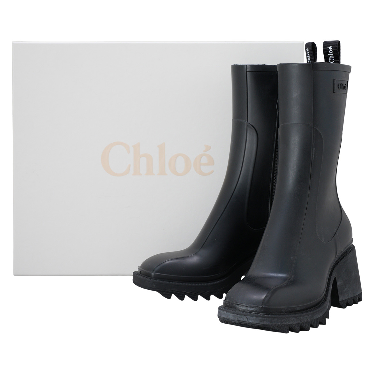 CHLOE(USED)끌로에 베티 레인부츠 #38