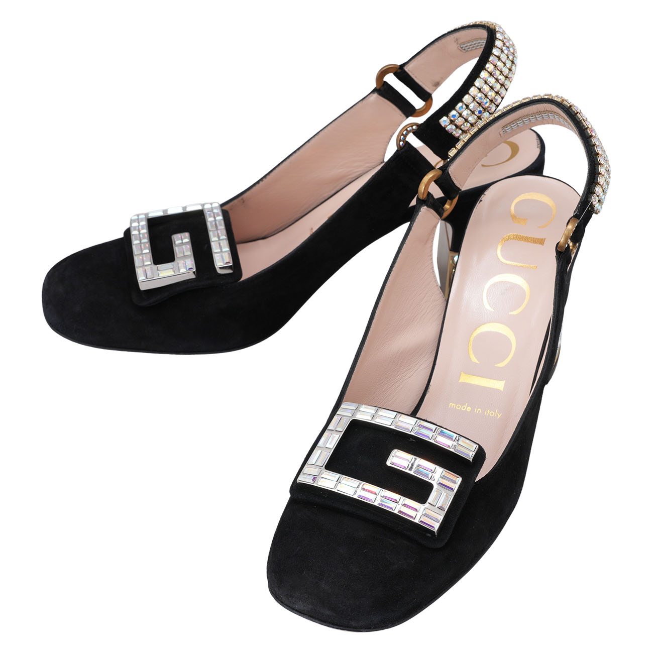 GUCCI(USED)구찌 522696 스웨이드 슬링백 #38