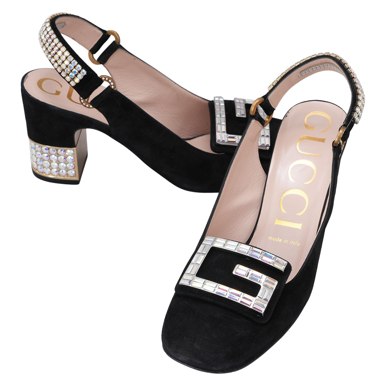 GUCCI(USED)구찌 522696 스웨이드 슬링백 #38