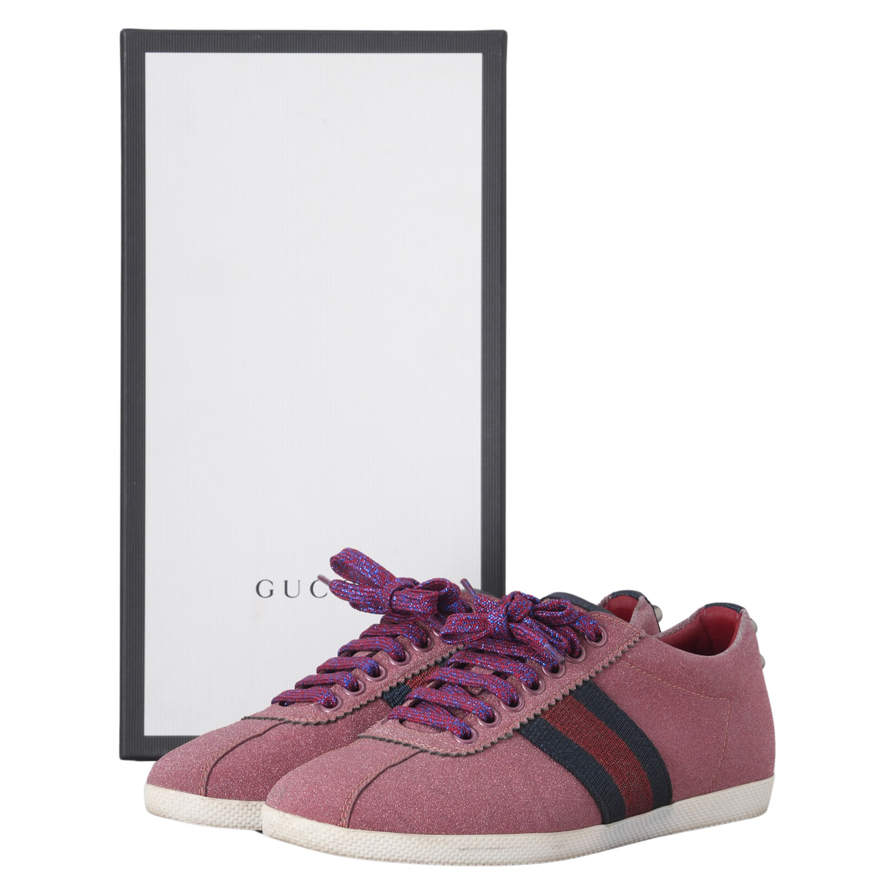 GUCCI(USED)구찌 420093 글리터 스니커즈 #36.5
